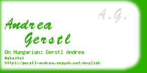 andrea gerstl business card